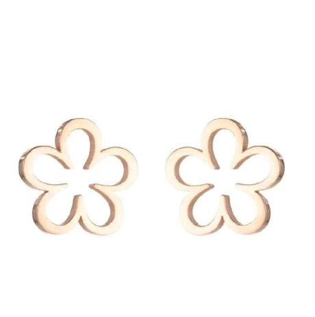 18KT Rose Gold Plated Stainless Steel Studs