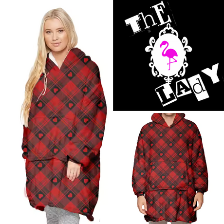 Blanket Hoodie Plaid to Love You