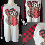 Four Funky Hearts Custom Tee