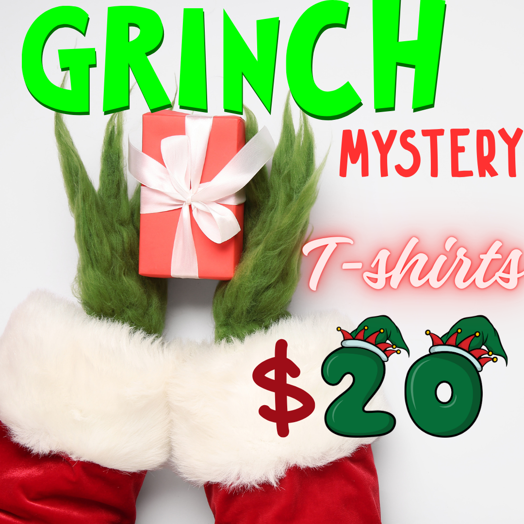 Mystery Grinch Tee and Two Grinch Hearts