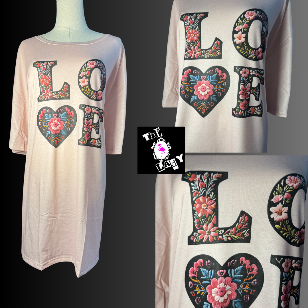 Pink Love Custom Tee