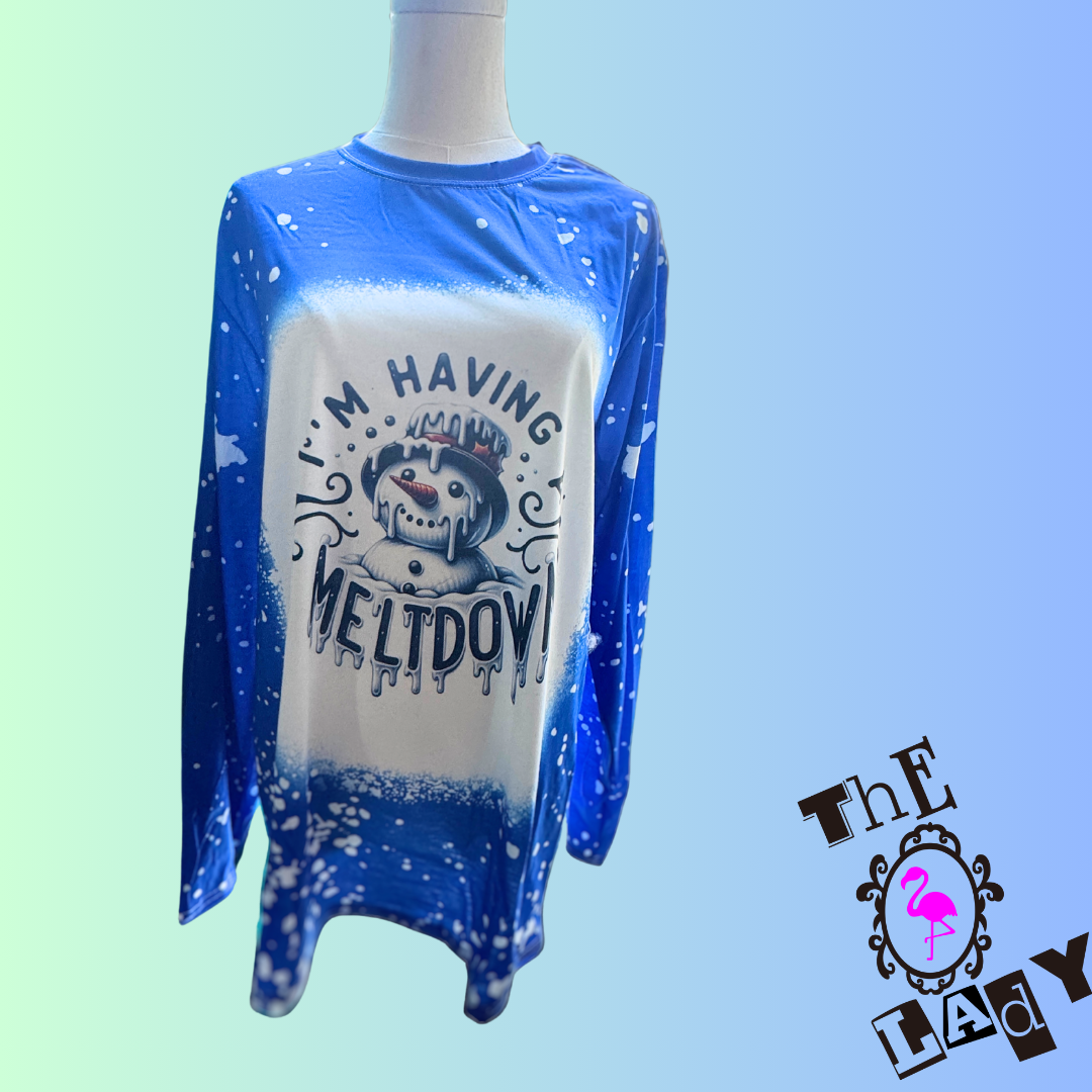 Having a Meltdown  Oversized Long Sleeve Shirt