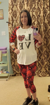 LAST ONE! Plaid to Love You Capris XS/S fits sizes 2-10