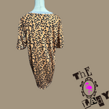 Cheetah Pumpkin Distressed Look Shirt