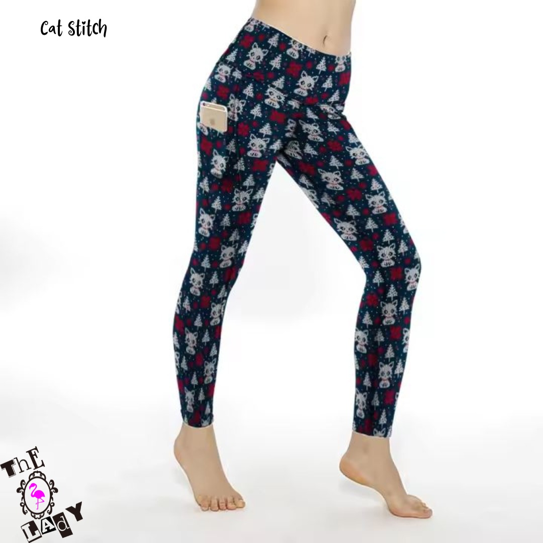 Cat Stitch Full Length Leggings