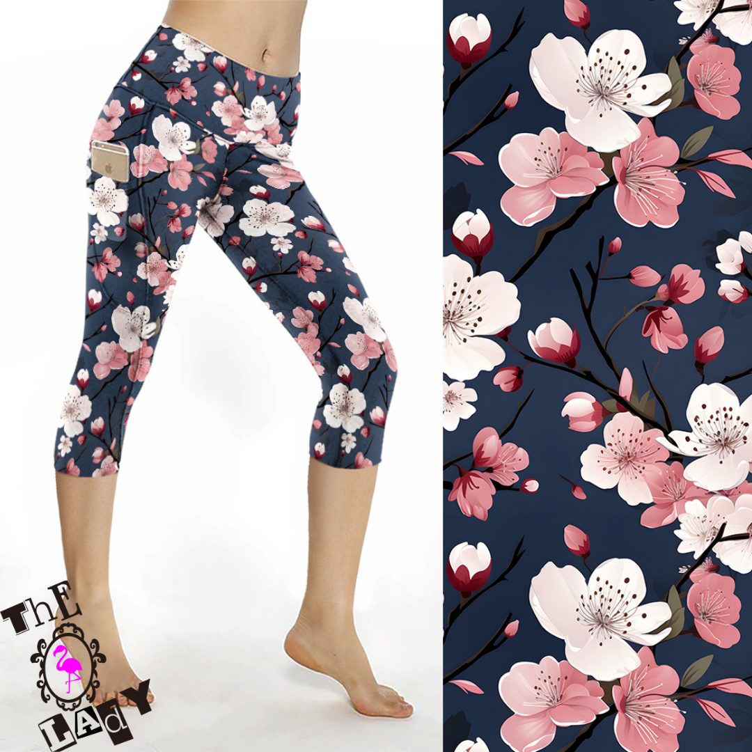 Cherry Bomb Capri Length Legging