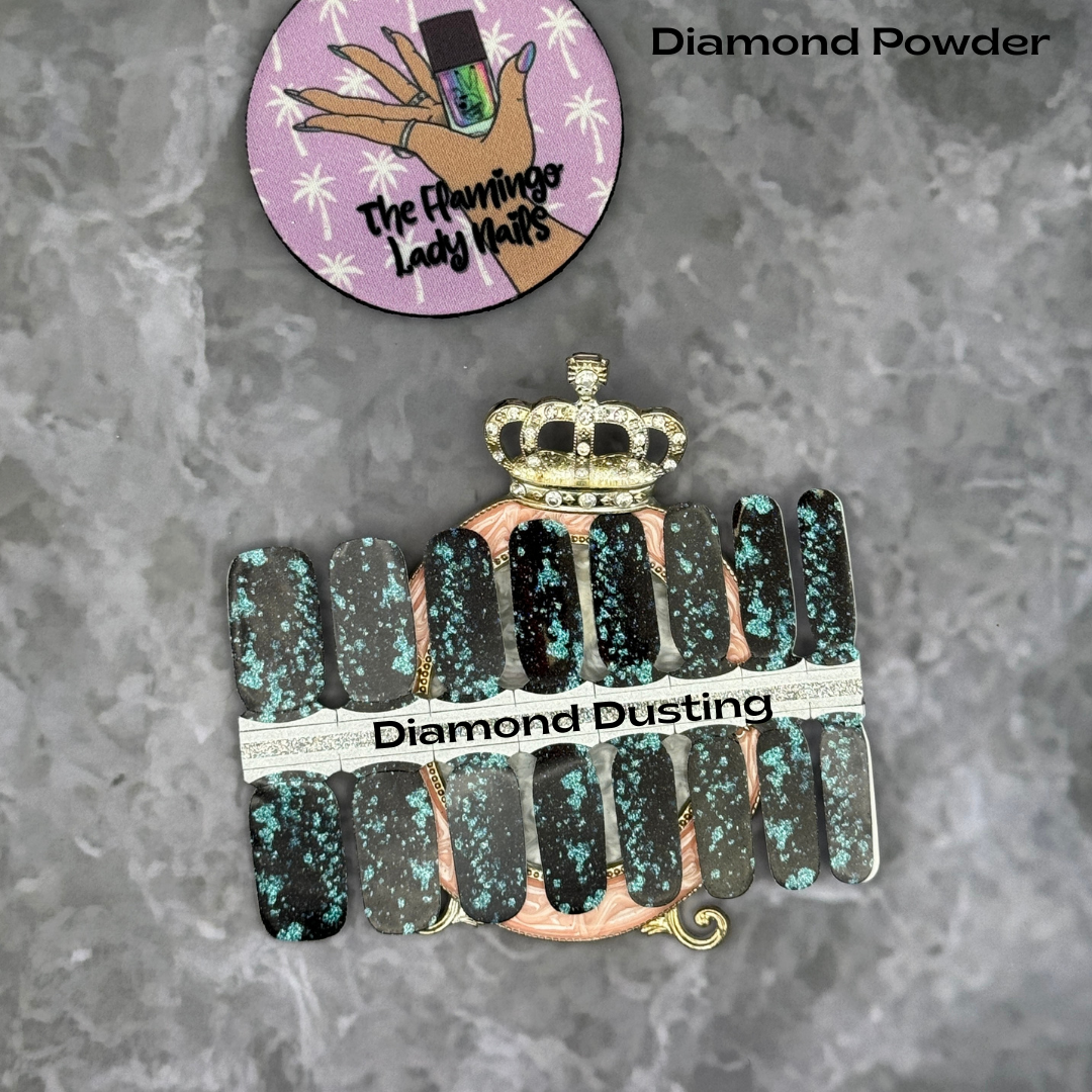 Diamond Dusting a Boho Flamingo Diamond Design