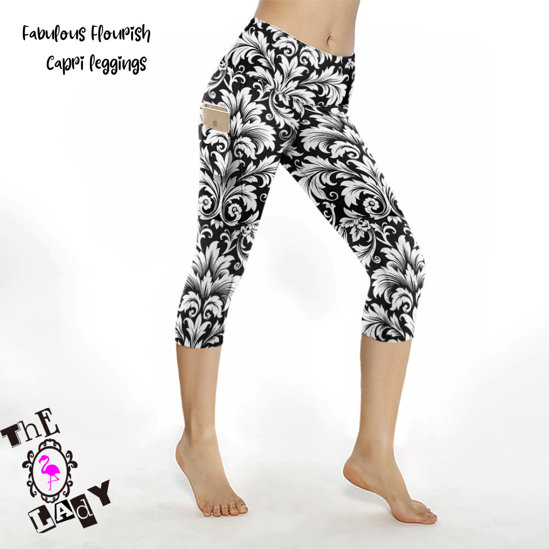 Fabulous Flourish Capri Length Legging