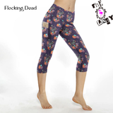 XS/S Fits Sizes 2-10 Flocking Dead Capri Leggings