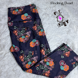 XS/S Fits Sizes 2-10 Flocking Dead Capri Leggings