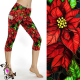 Flower in the Glass Capri Length Legging