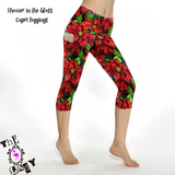 Flower in the Glass Capri Length Legging