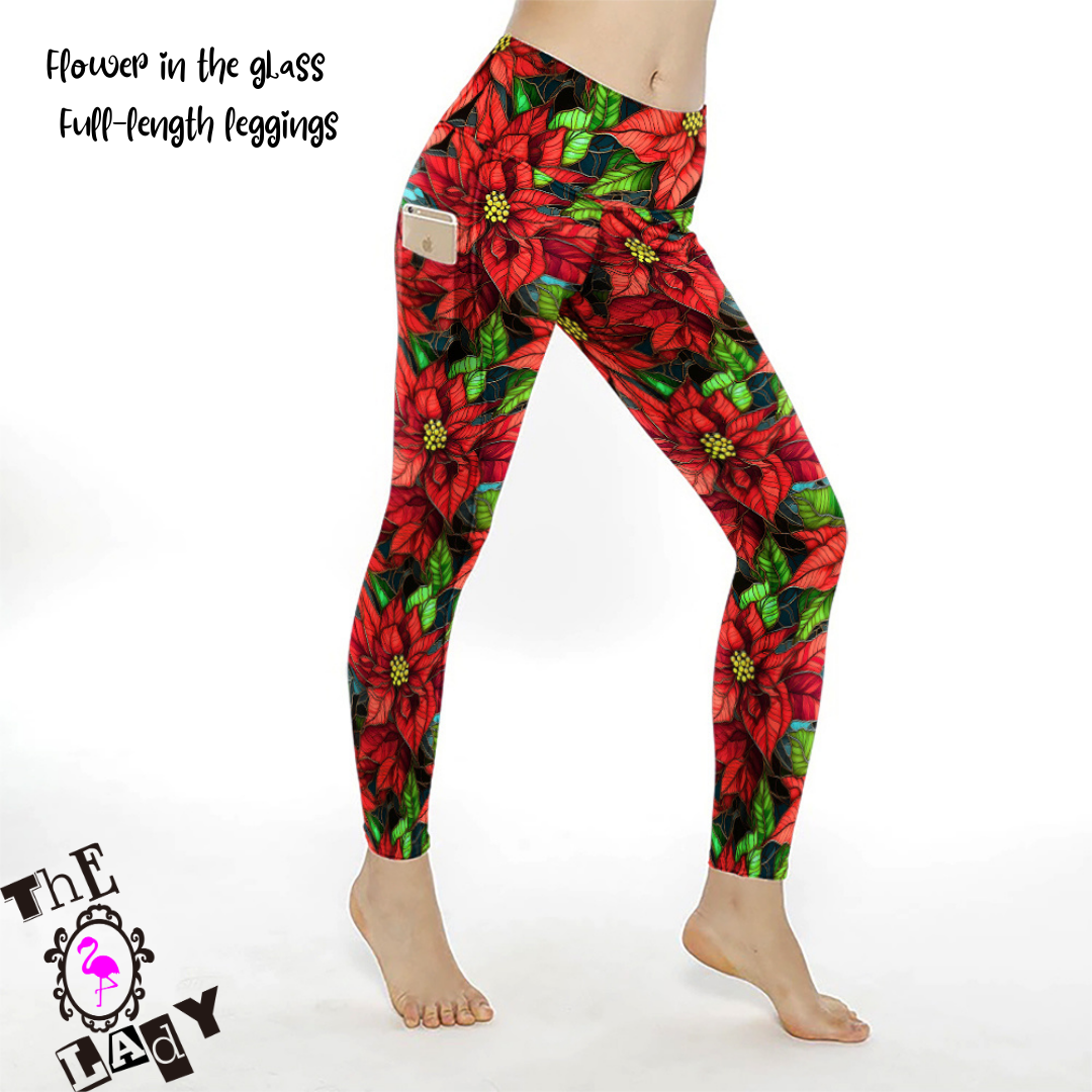 Flower in the Glass Full Length Legging