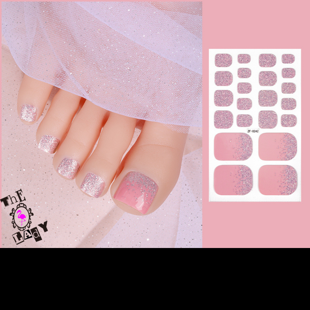 Fun & Fab Bubble Gum Drip Manicure and Pedicure set