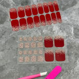 Fun & Fab Crimson Drip Manicure and Pedicure Set