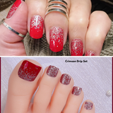 Fun & Fab Crimson Drip Manicure and Pedicure Set