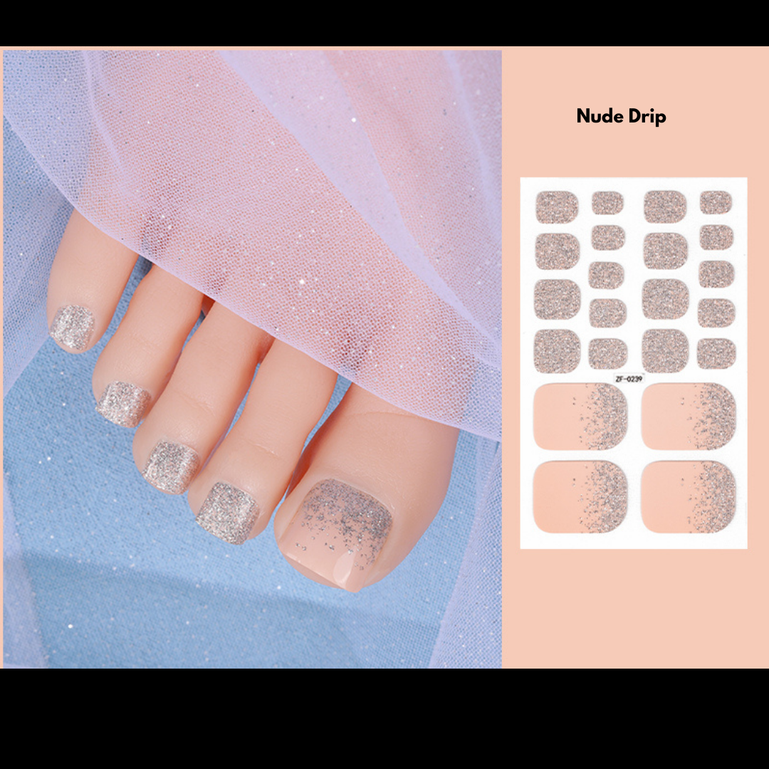 Fun & Fab Nude Drip Set Manicure and Pedicure set