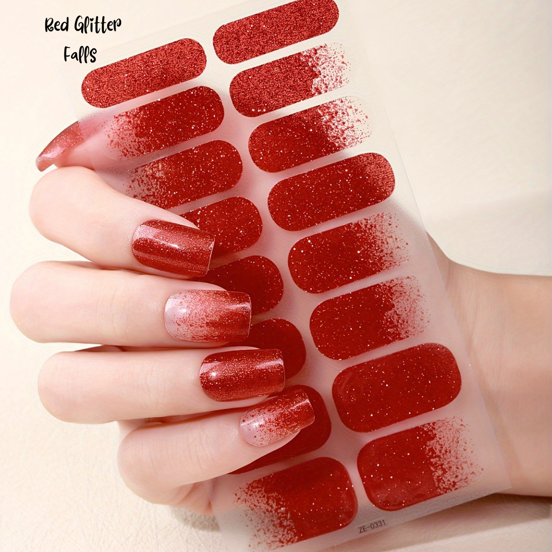 Fun & Fab Red Glitter Falls