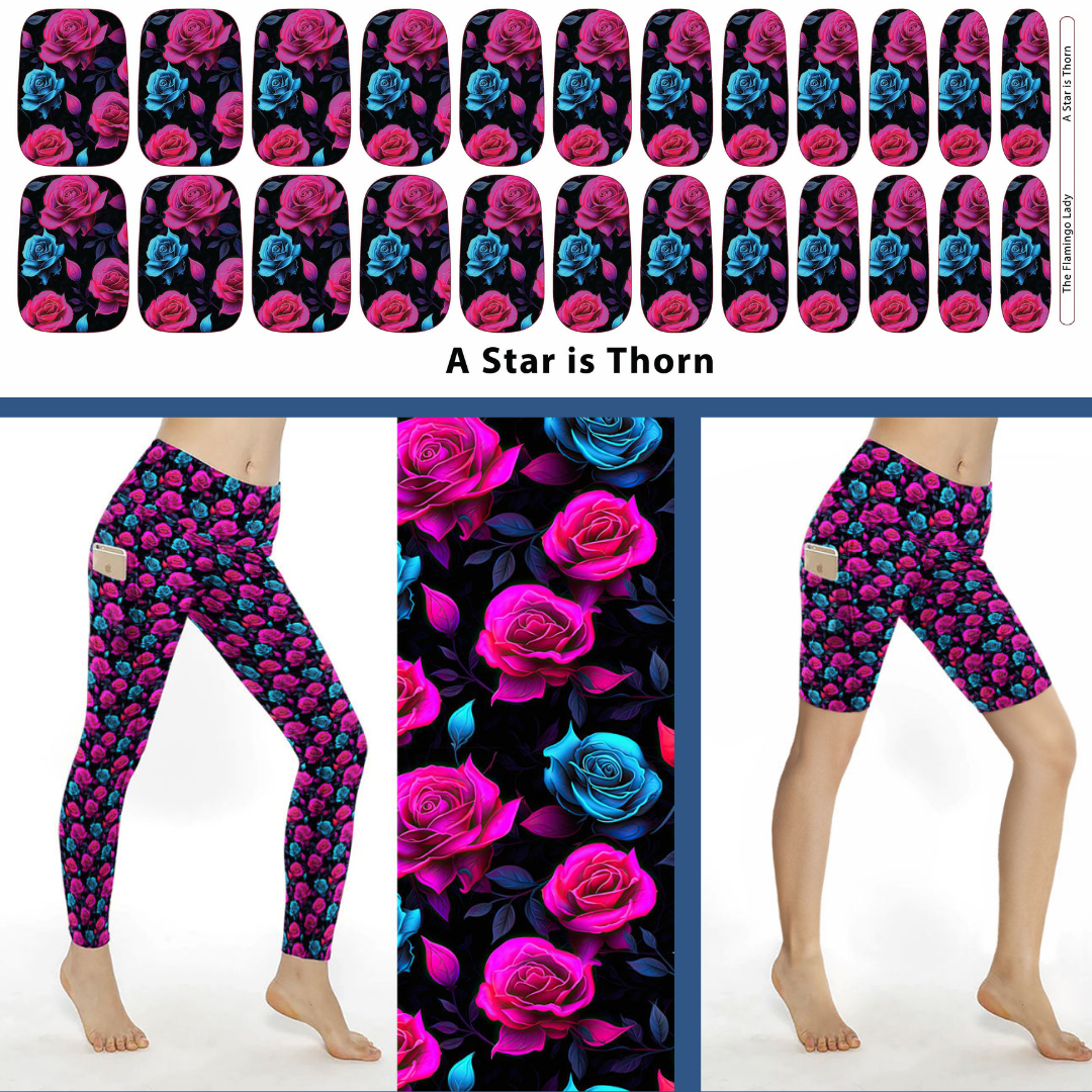 XS/S Fits sizes 2-10 A Star is Thorn Matching Full Length Leggings