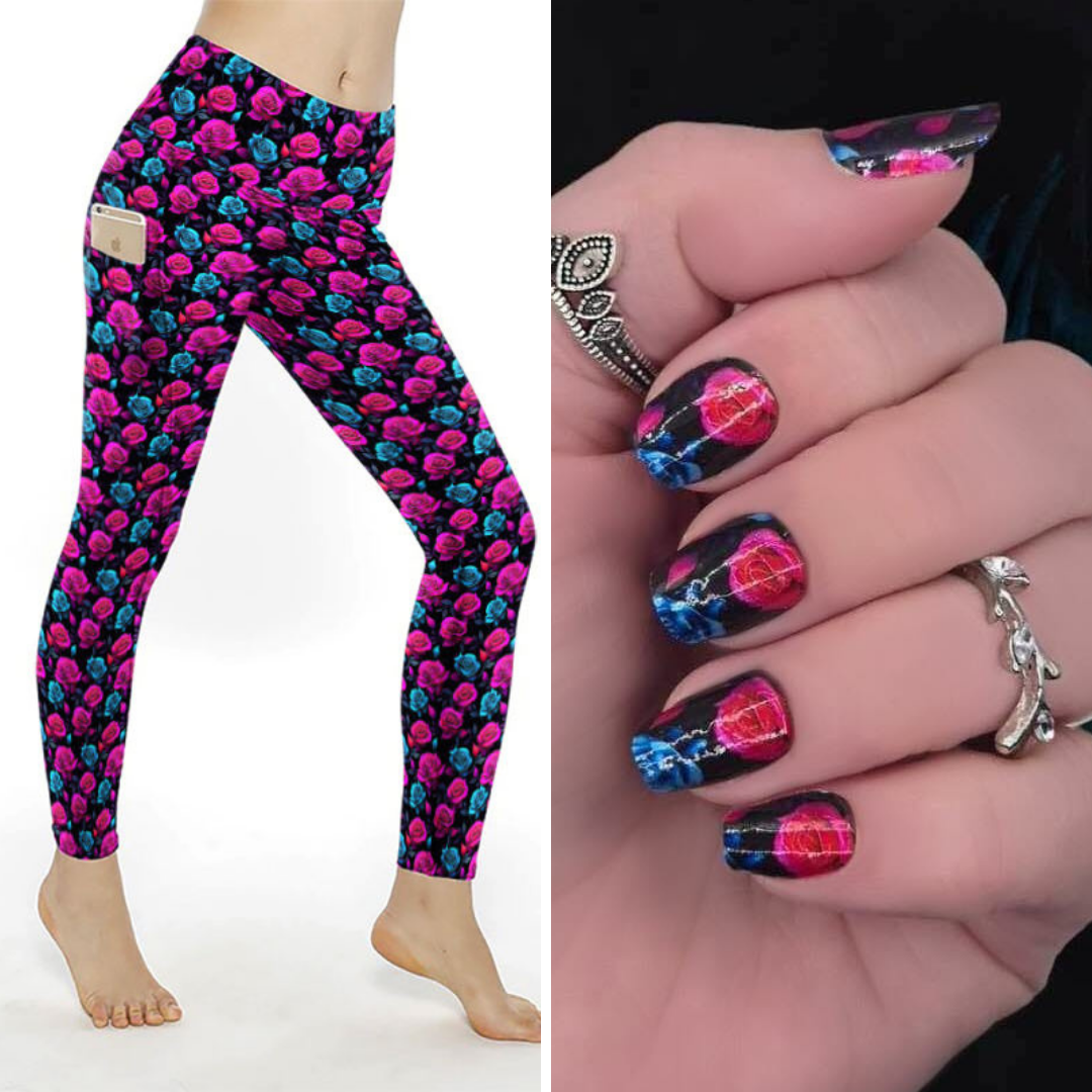 A Star is Thorn Matching Full Length Leggings and  Lux Supreme Nail Bundle