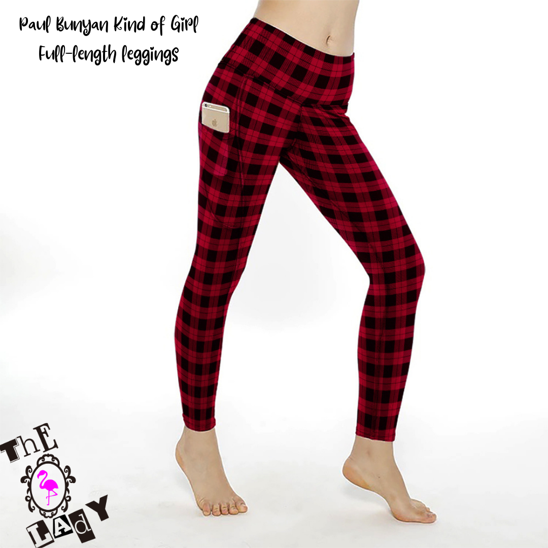 Paul Bunyan Kind of Girl Full Length Legging