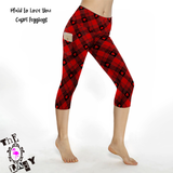 Plaid to Love You Capri Length Legging