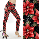 Poinsettia Perfection Outfit with Full-Length Leggings