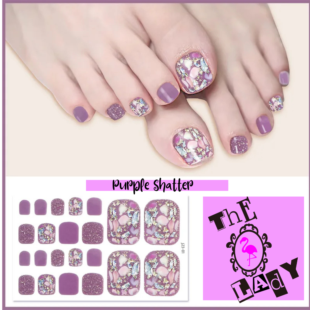 Posh Pedi Purple Shatter