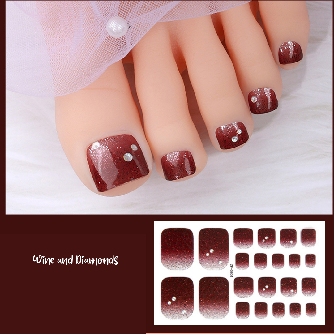 Posh Pedi Wine & Diamonds