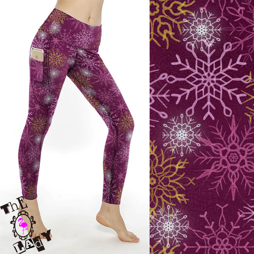 Purple Snow Full Length Legging