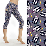 Queen of Screams Capri Length Leggings With Free set of Lux Supreme Nails