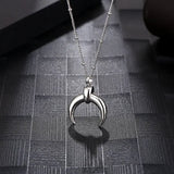 Stainless Steel Moon Balls Necklace