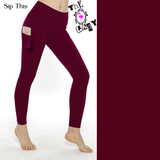 Sip This Full Length Leggings With Free set of Lux Supreme Nails