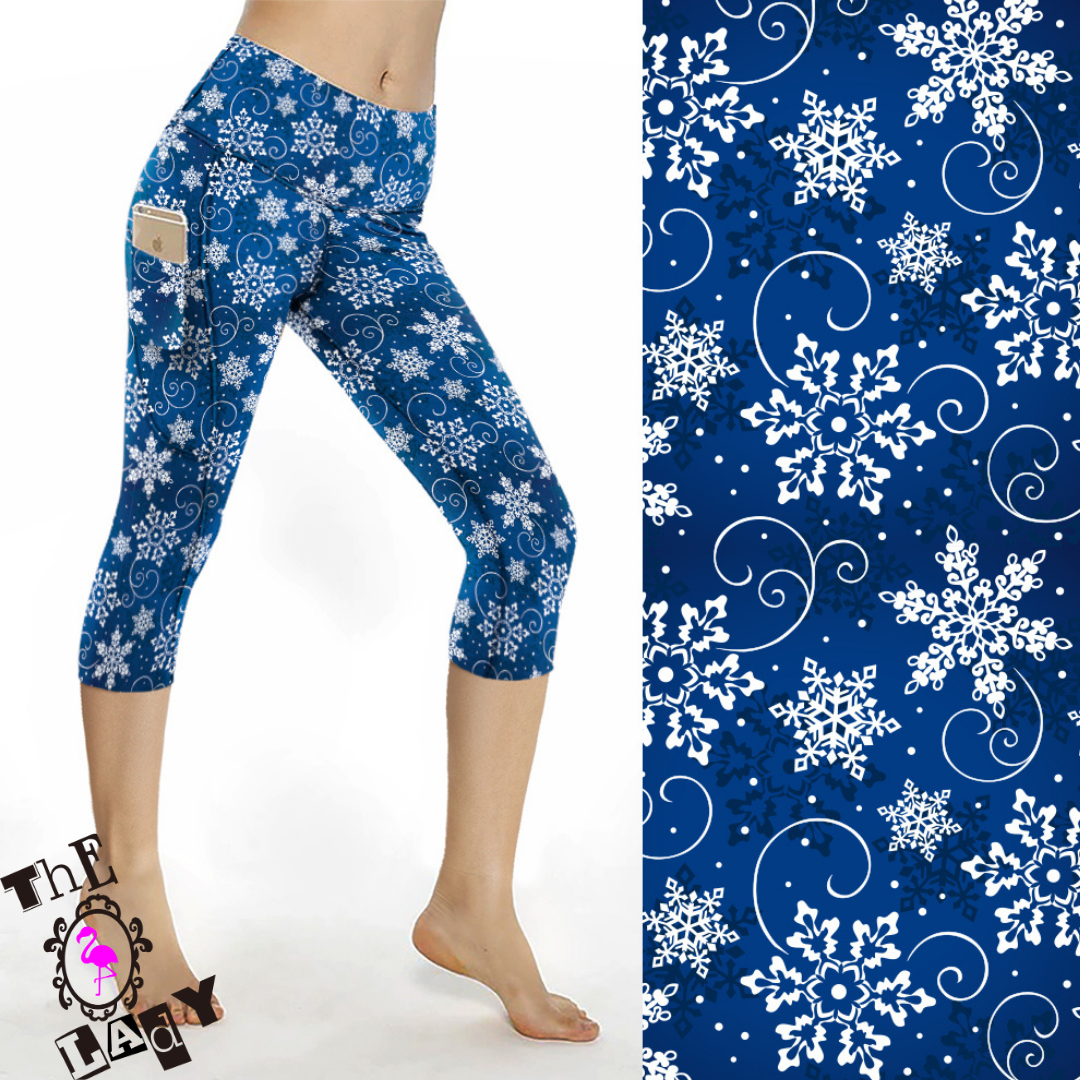 Snow Beautiful Capri Length Legging