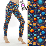 Space Knit Full Length Leggings