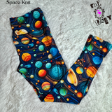 Space Knit Full Length Leggings