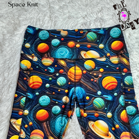 Space Knit Full Length Leggings