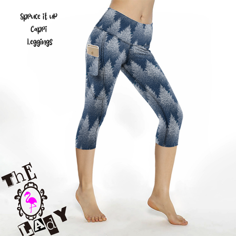 Spruce it Up Capri Length Leggings