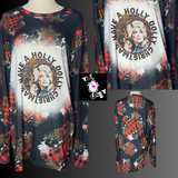 Long Sleeve Holly Dolly Circle Cheetah & Buffalo XL