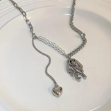 3D Punk Bunny Stainless Steel Necklace