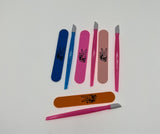 Five Piece Mini File & Upgraded Cuticle Pusher Set